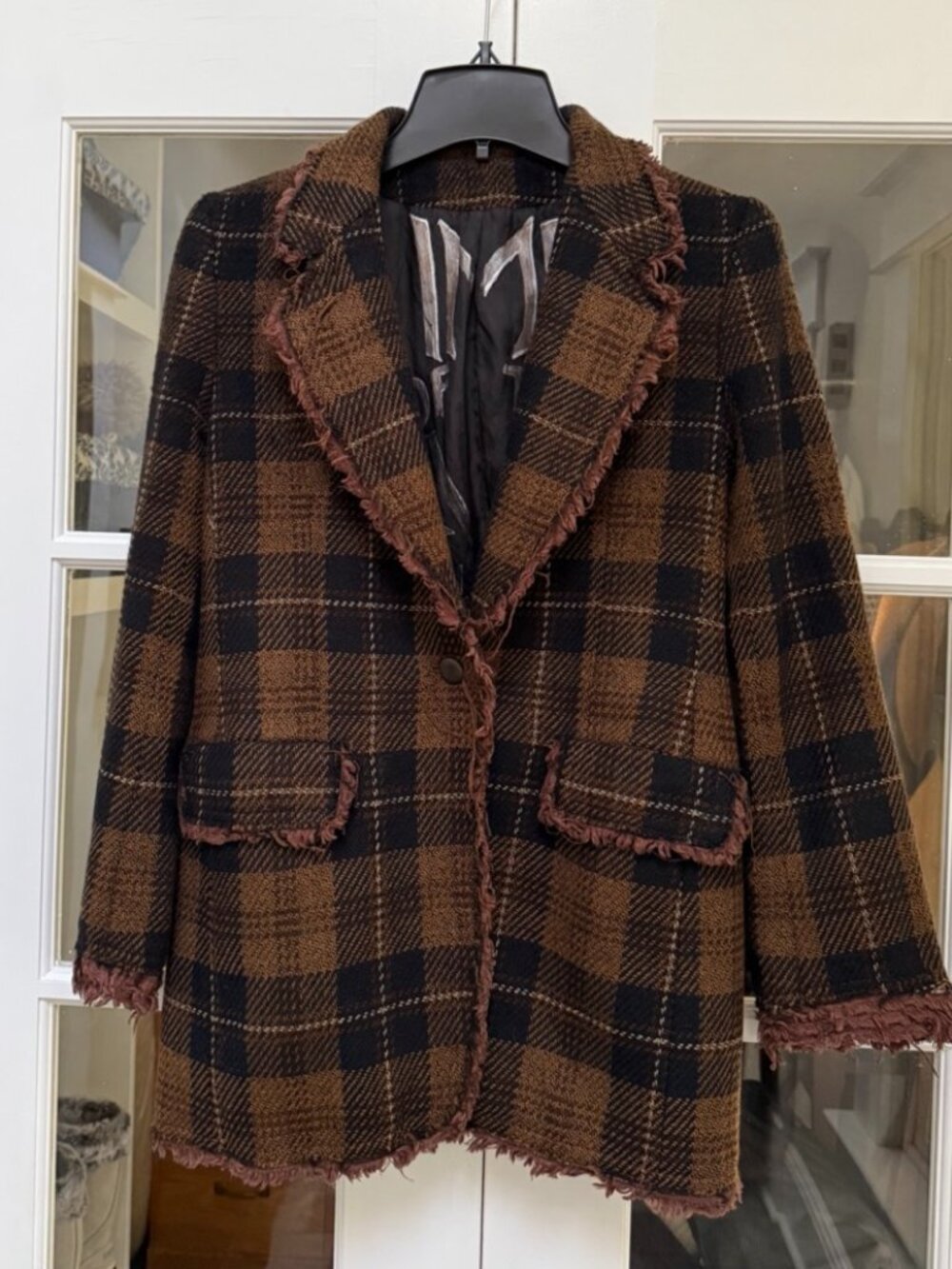 Linda Dresner Custom made one-of-a-kind wool blazer S/M